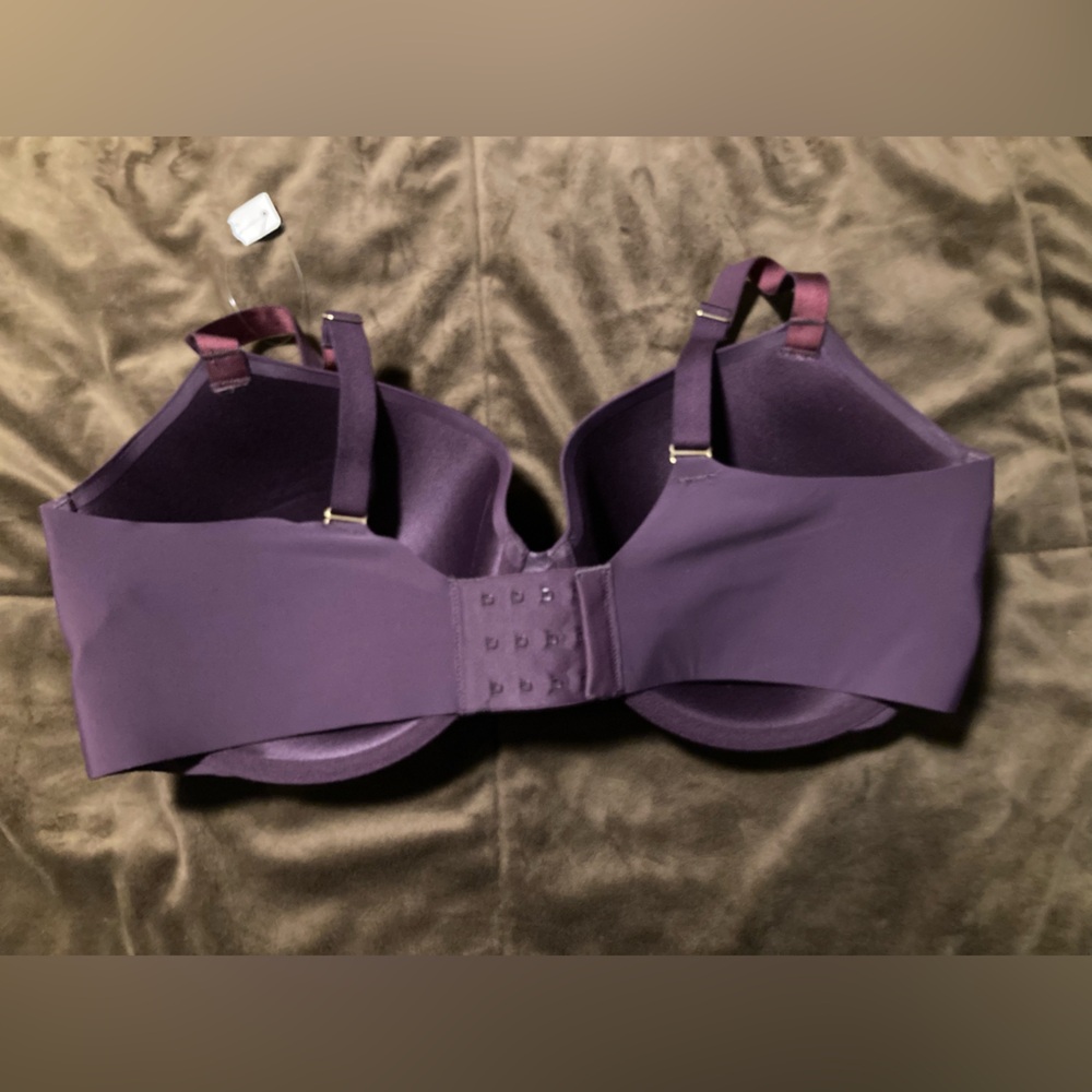 Soma brand, size 38DDD, perfect coverage, new, purple, comfy bra - Picture 3 of 4